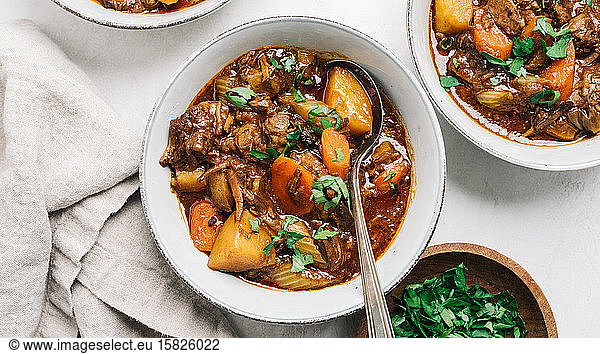 Beef stew recipe still life