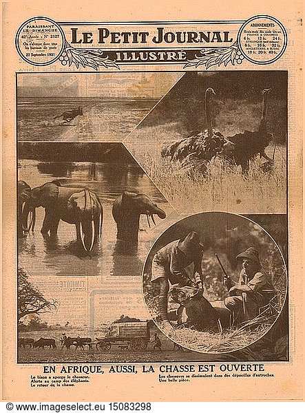 Beginn der afrikanischen Jagdsaison  1931. Schöpfer: Unbekannt.