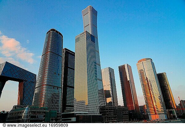 Beijing guomao high-rise buildings