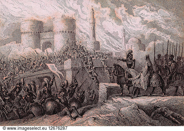 Belagerung der Stadt Granada durch die Armeen der Katholischen Könige  Dezember 1491.