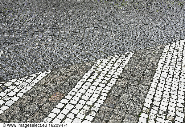 Belgium  Bruges  View of Empty road