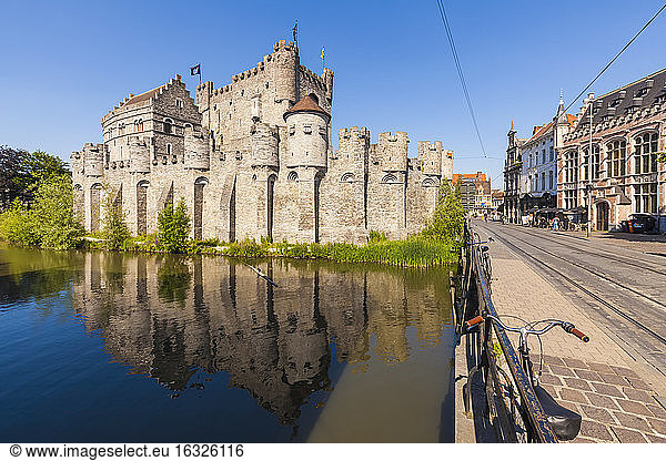 Belgium  Ghent  old town  Gravensteen Castle