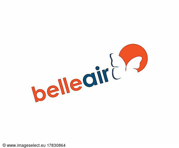 Belle Air Europe  gedrehtes Logo  Weißer Hintergrund