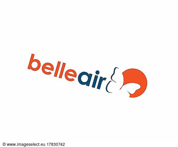 Belle Air Europe  gedrehtes Logo  Weißer Hintergrund B