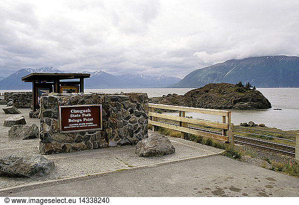 Beluga point,  Chugach mountains,  Alaska,  United States of America,  North America