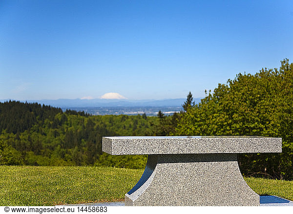 Bench at Mountain Overlook