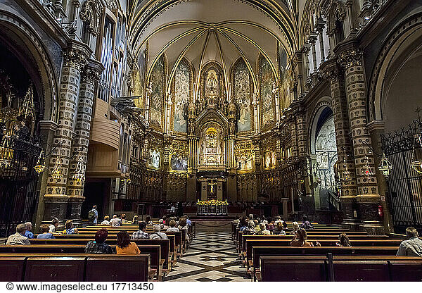 Benedictine Abbey; Montserrat  Catalonia  Spain