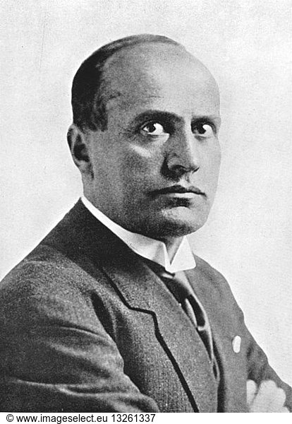 Benito Mussolini (1883-1945) - 'Il Duce' - Italian Fascist Dictator ...