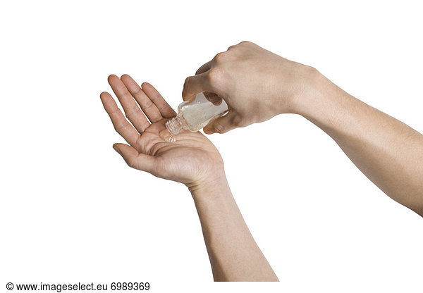benutzen  Menschliche Hand  Menschliche Hände  Mensch  desinfizieren