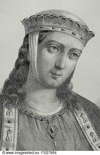 Berengaria (1180-1246). Queen Of Castile And Queen Consort Of Leon ...