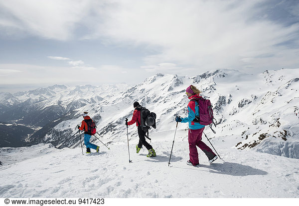Berg Landschaft Tagesausflug Skisport querfeldein Cross Country