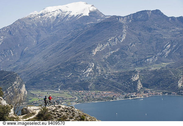 Berg Mann See Fahrrad Rad