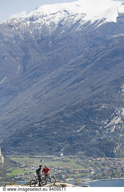 Berg Mann See Fahrrad Rad