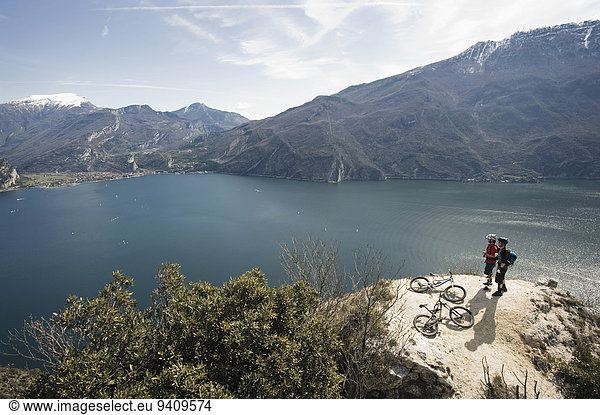 Berg Mann See Fahrrad Rad