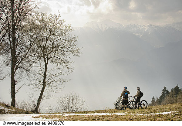 Berg Mann See Fahrrad Rad