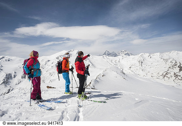 Berg Winter Alpen Ski Ansicht Schnee