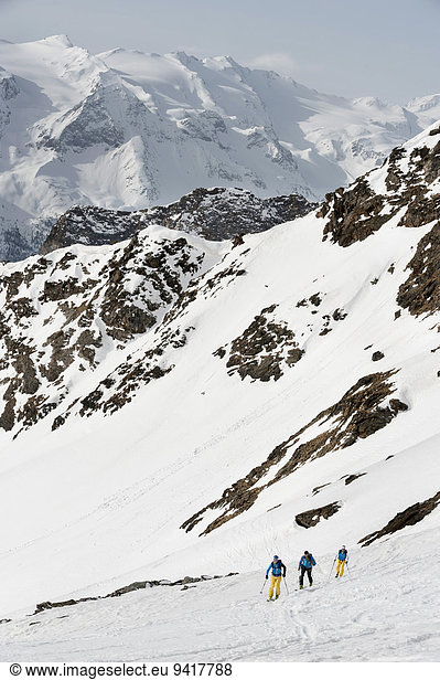 Berg Winter Alpen Ski querfeldein Cross Country