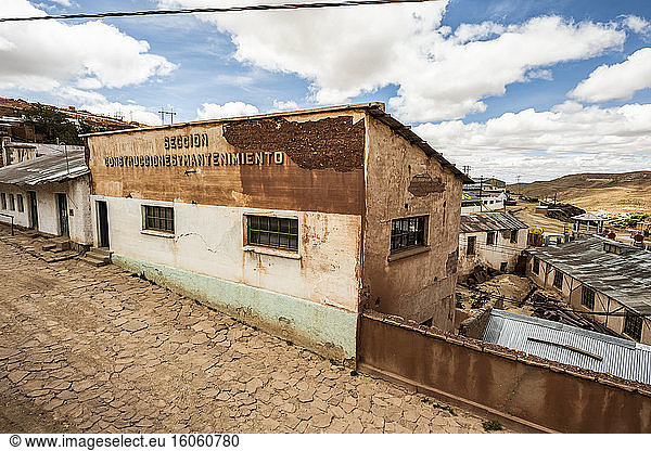 Bergarbeiterhäuser; Pulacayo  Abteilung Potosi  Bolivien