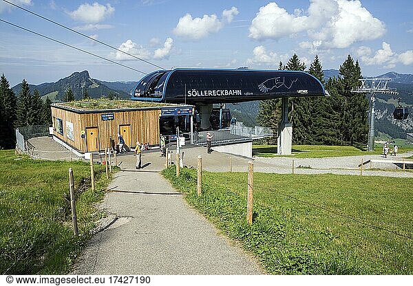Bergbahn  Bergstation Söllereckbahn  Oberstdorf  Oberallgäu  Allgäu  Bayern  Deutschland  Europa