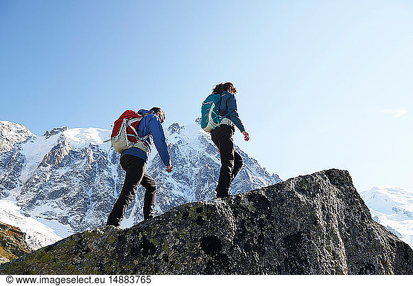 Bergsteiger  Chamonix  Rhône-Alpen  Frankreich