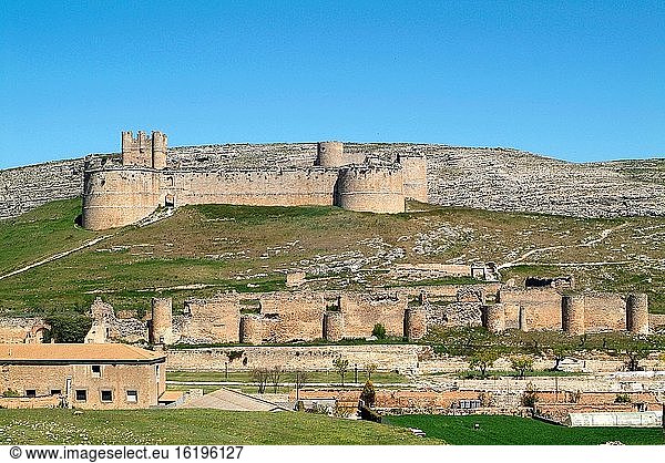 Berlanga de Duero  Burg aus dem 15. Jahrhundert. Provinz Soria  Kastilien und Leon  Spanien.