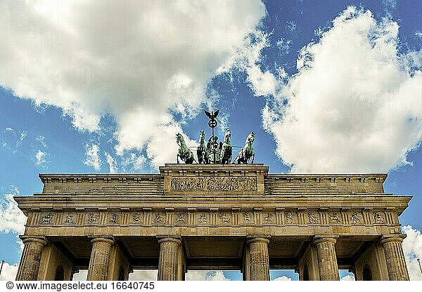 Berlin  Deutschland. Das ikonische Brandenburger Tor.