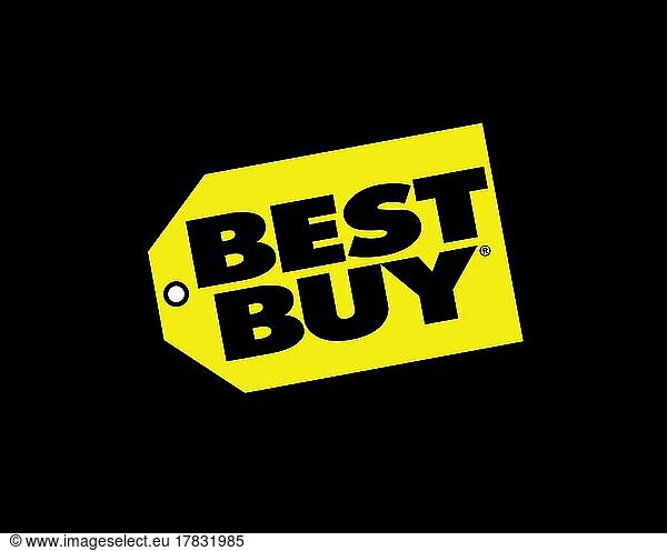 Best Buy Europe  gedrehtes Logo  Schwarzer Hintergrund