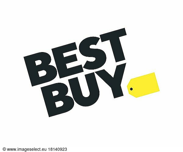 Best Buy  gedrehtes Logo  Weißer Hintergrund