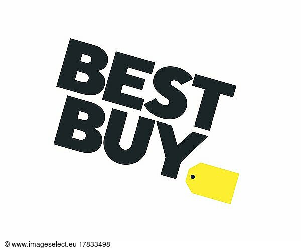 Best Buy  gedrehtes Logo  Weißer Hintergrund B