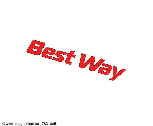 Best Way  gedrehtes Logo  Weißer Hintergrund B