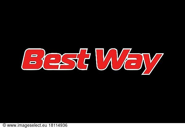 Best Way  Logo  Schwarzer Hintergrund