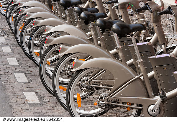 Bicycles for rent  Paris  France