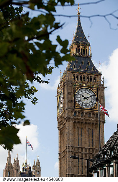 Big Ben Uhrenturm  Westminster  London