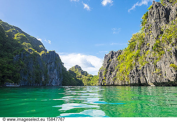 Big Lagoon on Miniloc Island  El Nido  Palawan  Philippines
