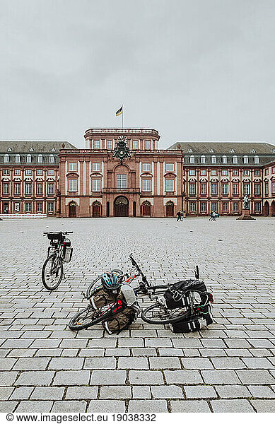 Bikes in Mannheim Palace  Germany
