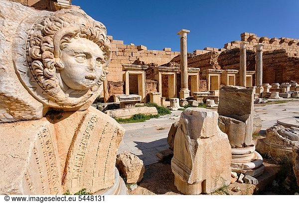 Bildhauerei  Leptis Magna  Libyen