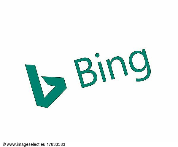Bing Maps  gedrehtes Logo  Weißer Hintergrund