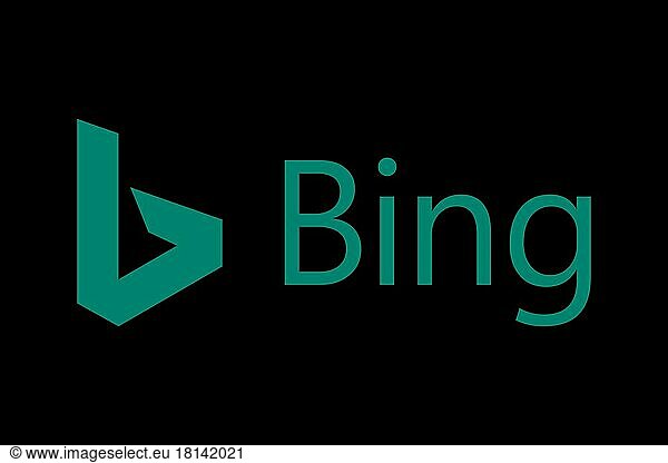 Bing Maps  Logo  Schwarzer Hintergrund