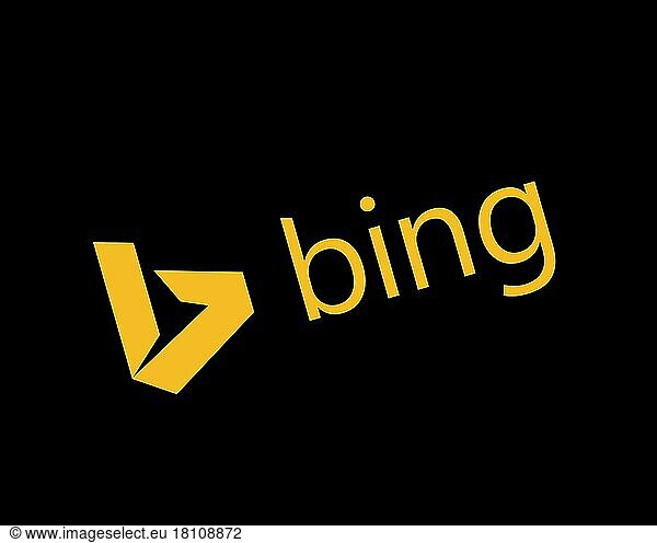 Bing Maps Platform  gedrehtes Logo  Schwarzer Hintergrund