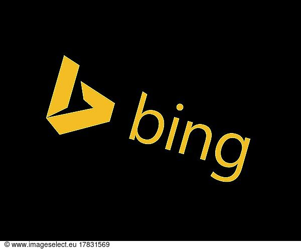Bing Maps Platform  gedrehtes Logo  Schwarzer Hintergrund B