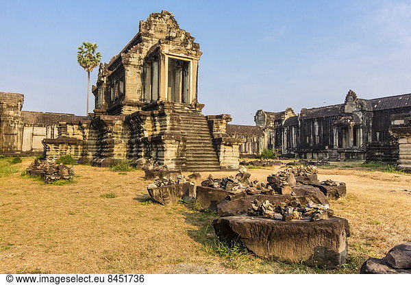 Binnenhafen  heben  Terrasse  Südostasien  UNESCO-Welterbe  Vietnam  Angkor  Asien  Kambodscha
