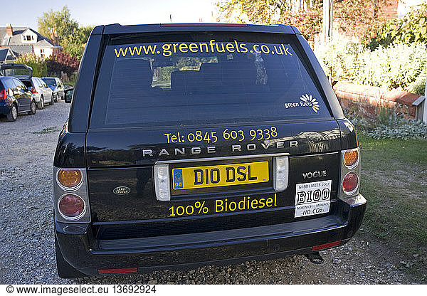 Biodiesel modified Range Rover  Cheltenham  UK.
