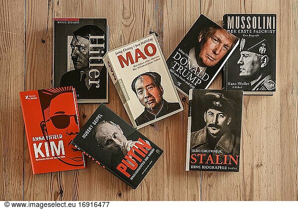 Biographien  Bücher von Kim Jong-un  Adolf Hitler  Wladimir Putin  Mao Zedong  Josef Stalin  Donald Trump und Benito Mussolini