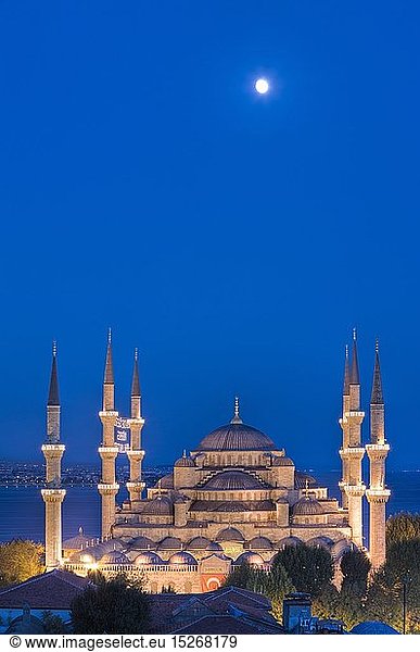 Blaue Moschee  Sultan-Ahmed-Moschee  Istanbul  Tuerkei