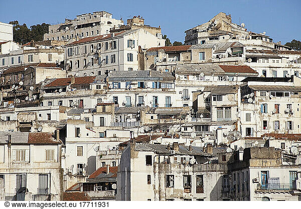 Blick auf die Kasbah  vom Hotel Safir aus gesehen; Algier  Algerien