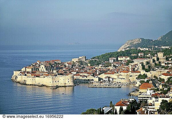 Blick auf die Stadt Dubrovnik in Kroatien.