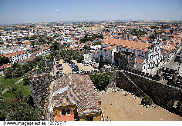 Blick auf die Stadt vom Dach der Burg  Beja  Portugal  2009. Künstler: Samuel Magal