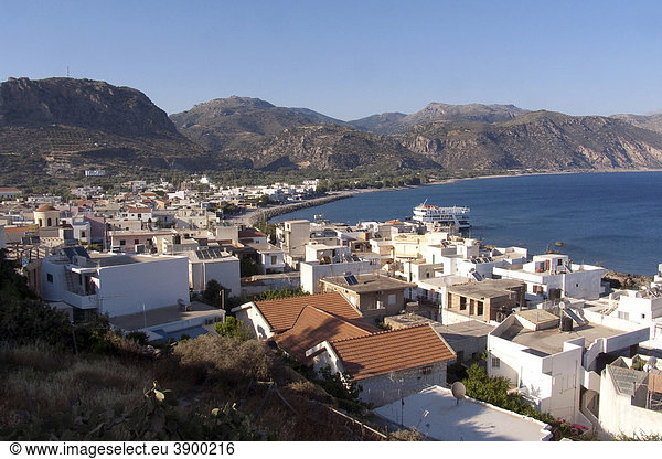Blick auf Paleochora  Kreta  Griechenland  Europa
