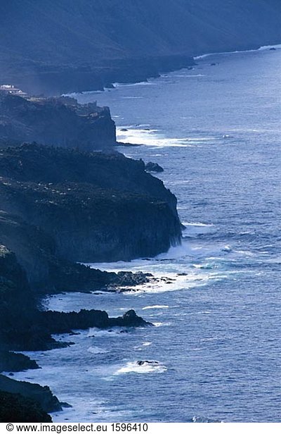 Blick über die Küste Kanareninsel El Hierro.