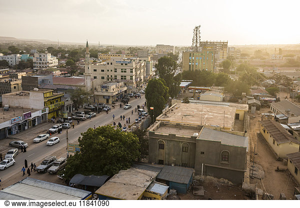 Blick über Hargeisa  Somaliland  Somalia  Afrika